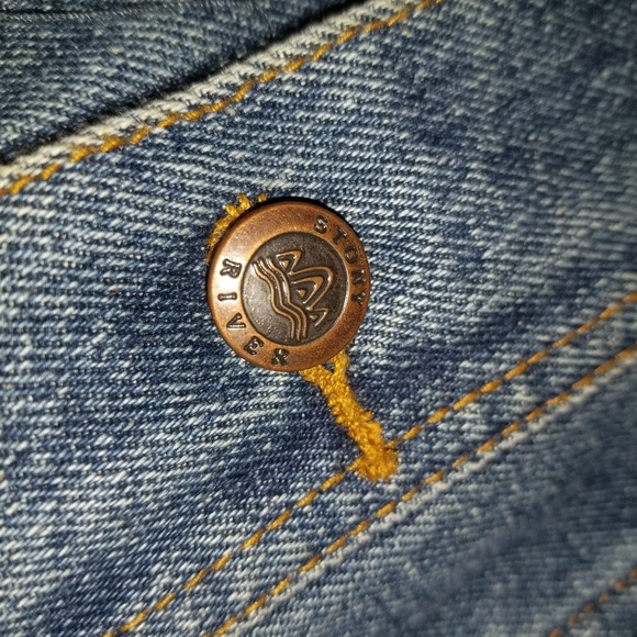 Stony River 80's Vintage Denim Button Jacket sz XL - Picture 6 of 8
